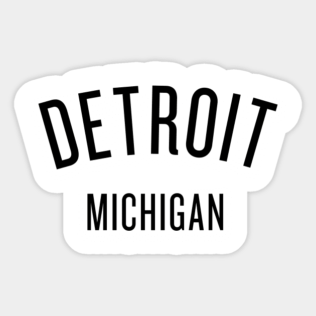 Detroit, Michigan Sticker by whereabouts